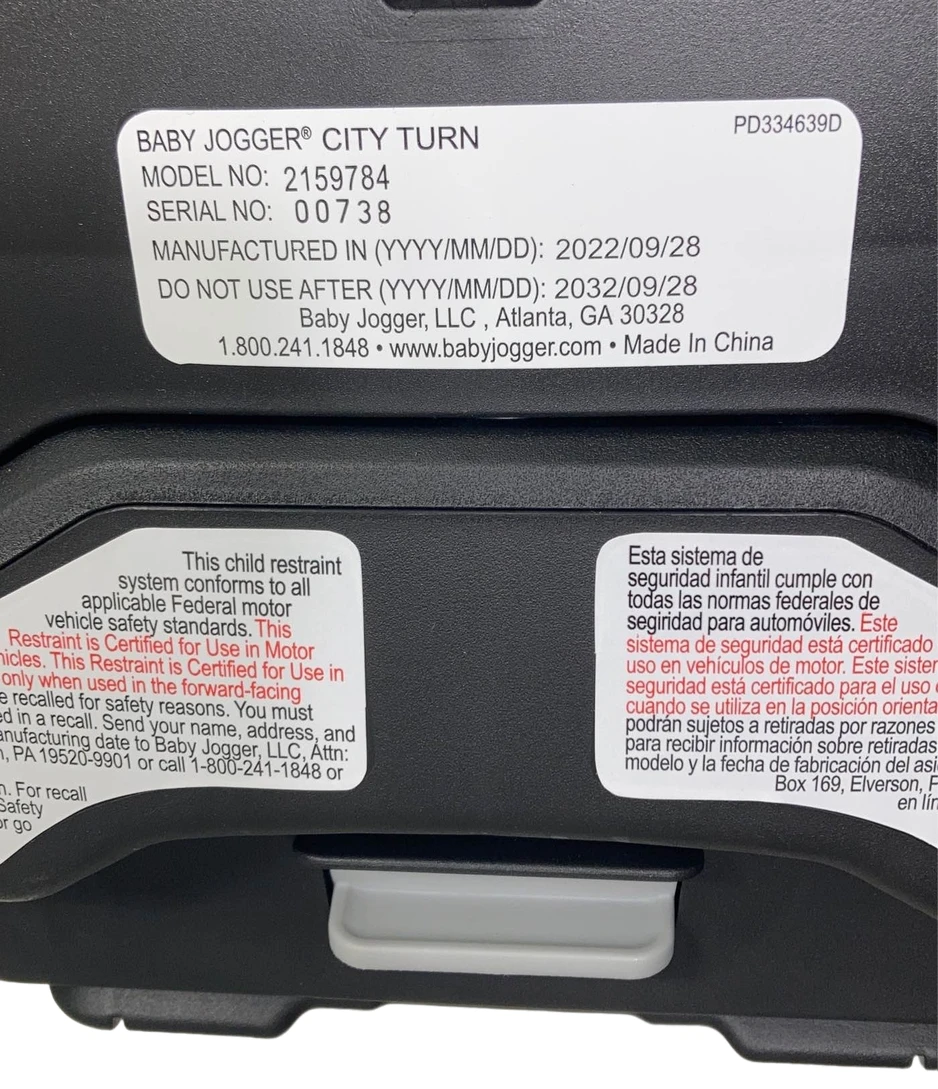 Baby Jogger City Turn Car Seat, Onyx Black, 2022 9 Baby Jogger City Turn Car Seat, Onyx Black, 2022 - Image 7