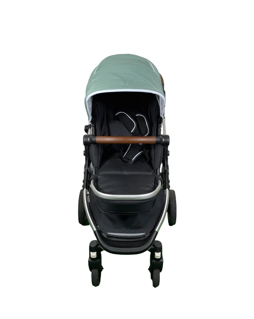 Mockingbird Single 2.0 Stroller, 2023, Silver With Penny Leather, Windowpane, Sage 6 Mockingbird Single 2.0 Stroller, 2023, Silver With Penny Leather, Windowpane, Sage - Image 4