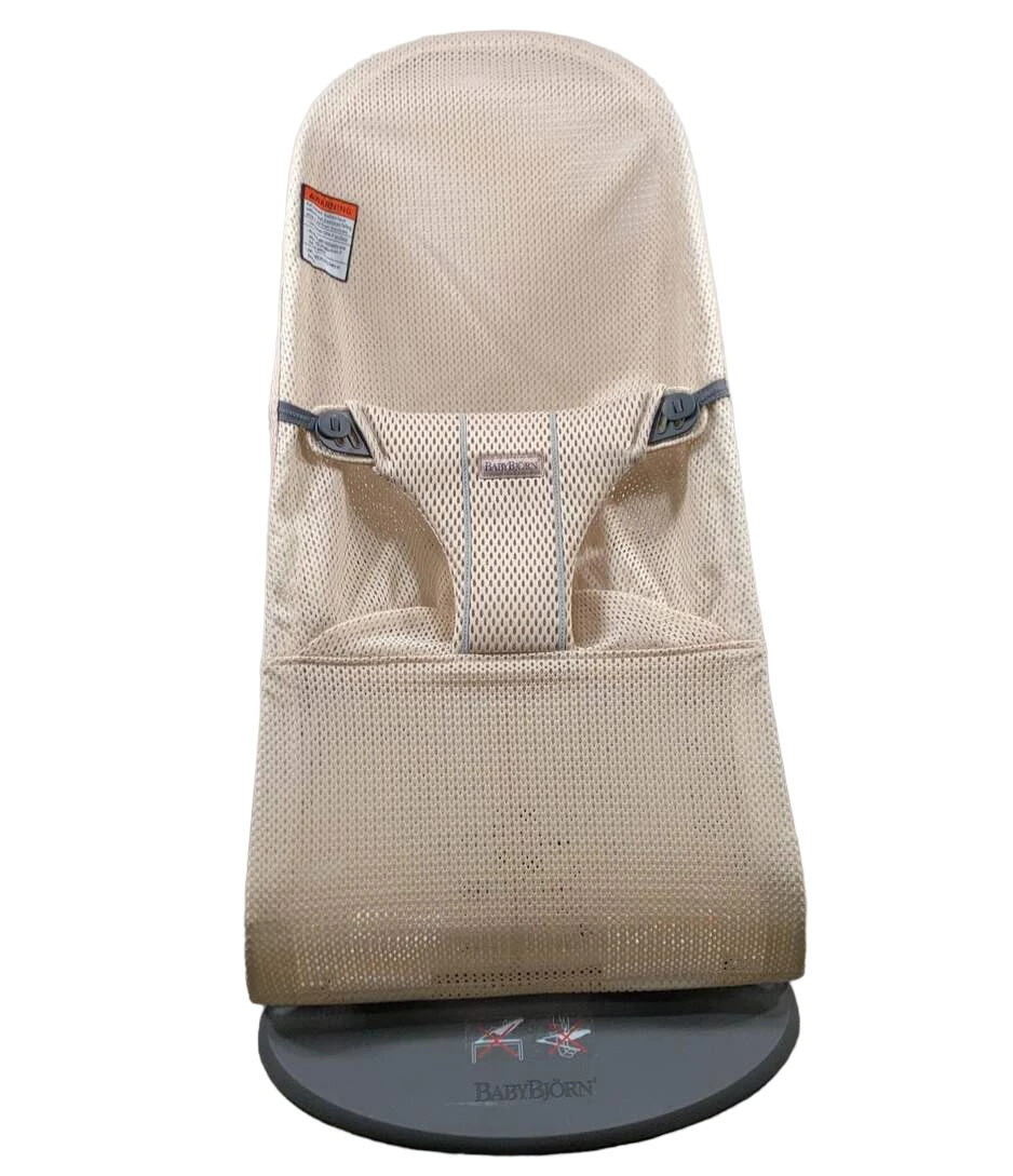 BabyBjorn Bouncer Bliss, Pearly Pink Mesh 7 BabyBjorn Bouncer Bliss, Pearly Pink Mesh - Image 5
