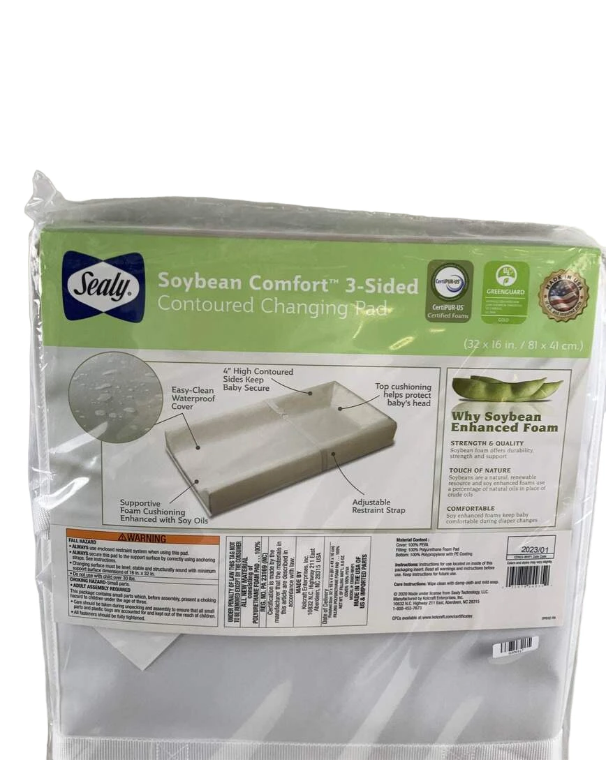 Sealy Soybean Comfort 3-Sided Contoured Changing Pad 7 Sealy Soybean Comfort 3-Sided Contoured Changing Pad - Image 5
