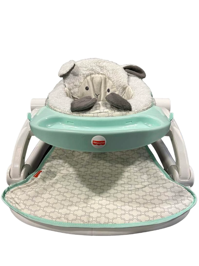 Fisher Price Premium Sit-Me-Up Floor Seat With Toy Tray, Lamb 3 Fisher Price Premium Sit-Me-Up Floor Seat With Toy Tray, Lamb
