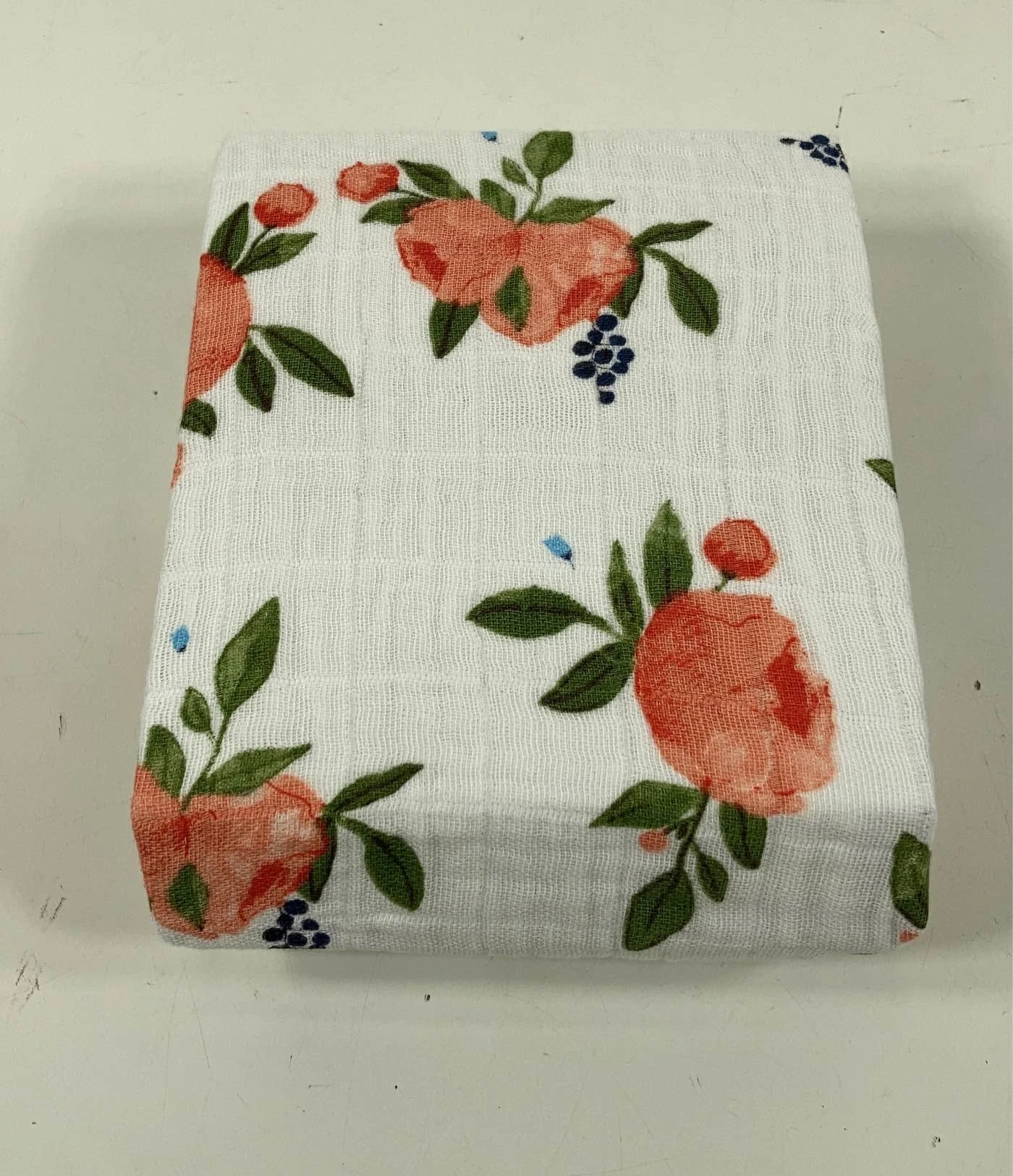 Little Unicorn Cotton Muslin Changing Pad Cover, Watercolor Roses 5 Little Unicorn Cotton Muslin Changing Pad Cover, Watercolor Roses - Image 3