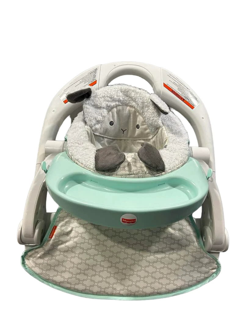 Fisher Price Premium Sit-Me-Up Floor Seat With Toy Tray, Lamb 10 Fisher Price Premium Sit-Me-Up Floor Seat With Toy Tray, Lamb - Image 8