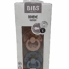 BIBS Boheme Natural Rubber Pacifier 2 Pack, Cloud/Blush, Size 1 -Kindly Baby Shop bd7b7018 4d86 48d0 b955 ef317b94c973