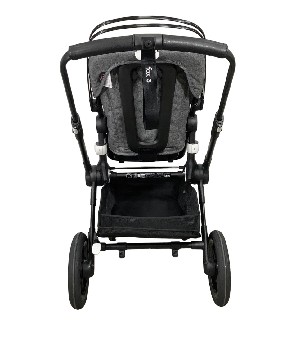 Bugaboo Fox 3 Stroller, 2021, Black, Grey Melange 9 Bugaboo Fox 3 Stroller, 2021, Black, Grey Melange - Image 7