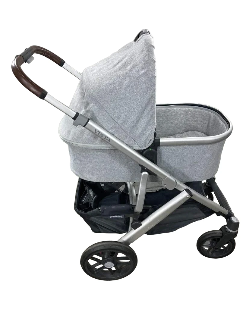 UPPAbaby VISTA V2 Stroller, Bassinet And Frame Only, 2020, Stella (Grey Brushed Melange) 4 UPPAbaby VISTA V2 Stroller, Bassinet And Frame Only, 2020, Stella (Grey Brushed Melange) - Image 2