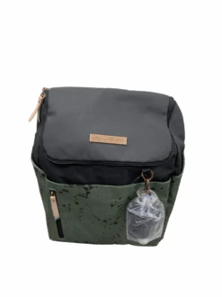 Petunia Pickle Bottom Tempo Backpack Diaper Bag, Olive Ink Blot