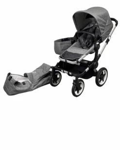 Bugaboo Donkey 3 Mono Stroller, 2020, Aluminum, Grey Melange, Grey Melange