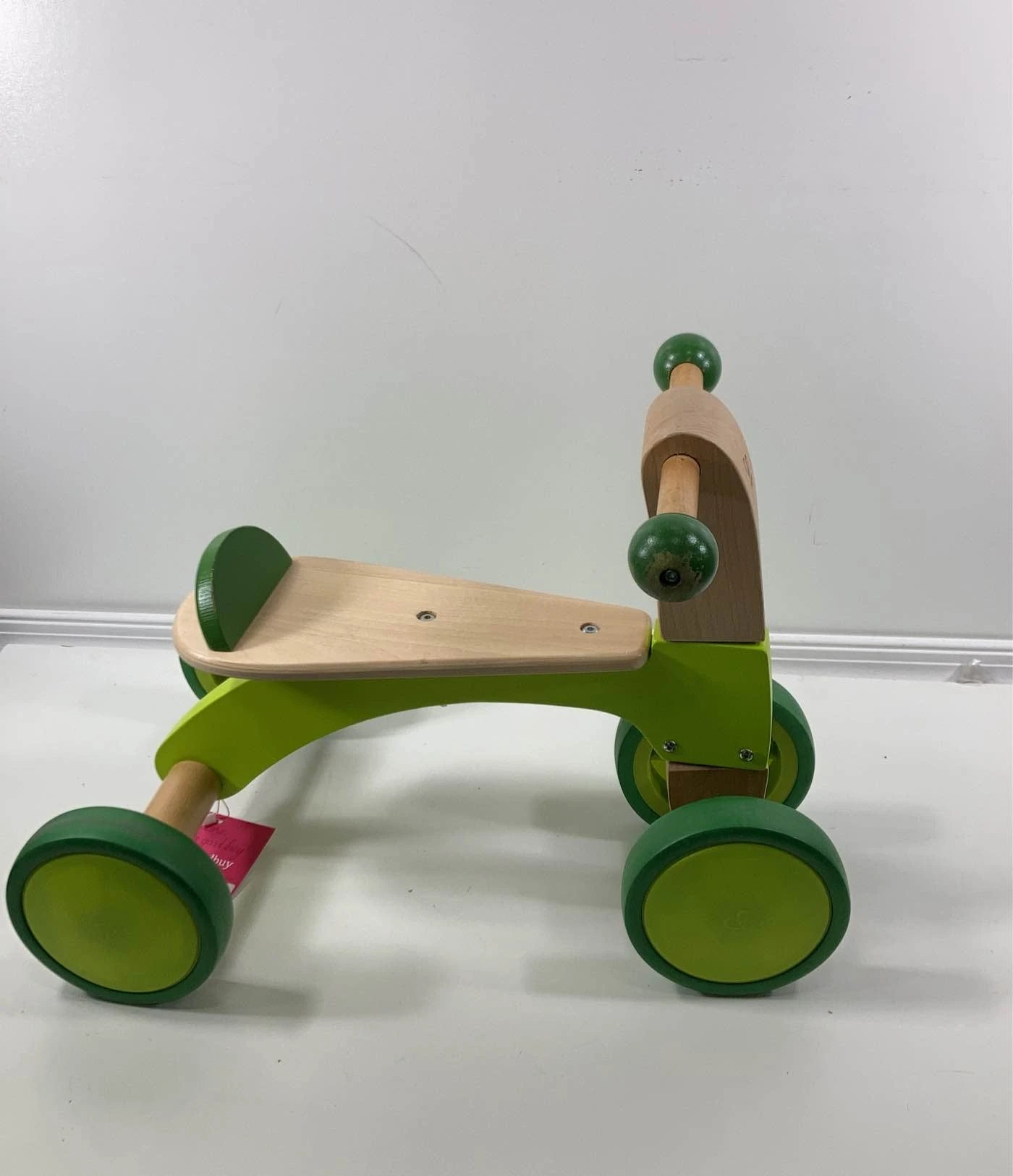 Hape Scoot Around Ride On Wood Bike, Green 3 Hape Scoot Around Ride On Wood Bike, Green