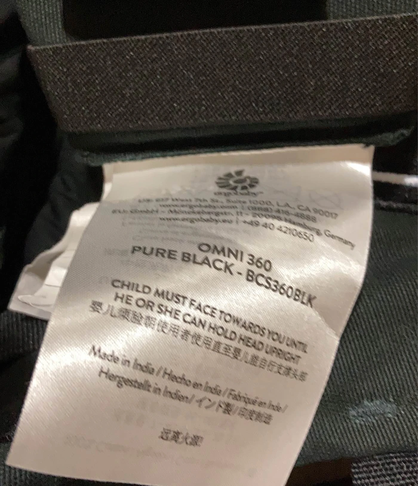 Ergobaby Omni 360 Baby Carrier, Black 6 Ergobaby Omni 360 Baby Carrier, Black - Image 4