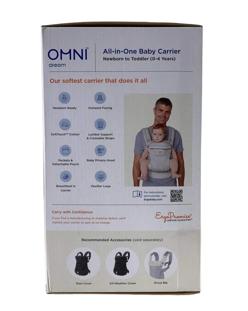 Ergobaby Omni 360 Cotton Baby Carrier, Natural Dots 6 Ergobaby Omni 360 Cotton Baby Carrier, Natural Dots - Image 4