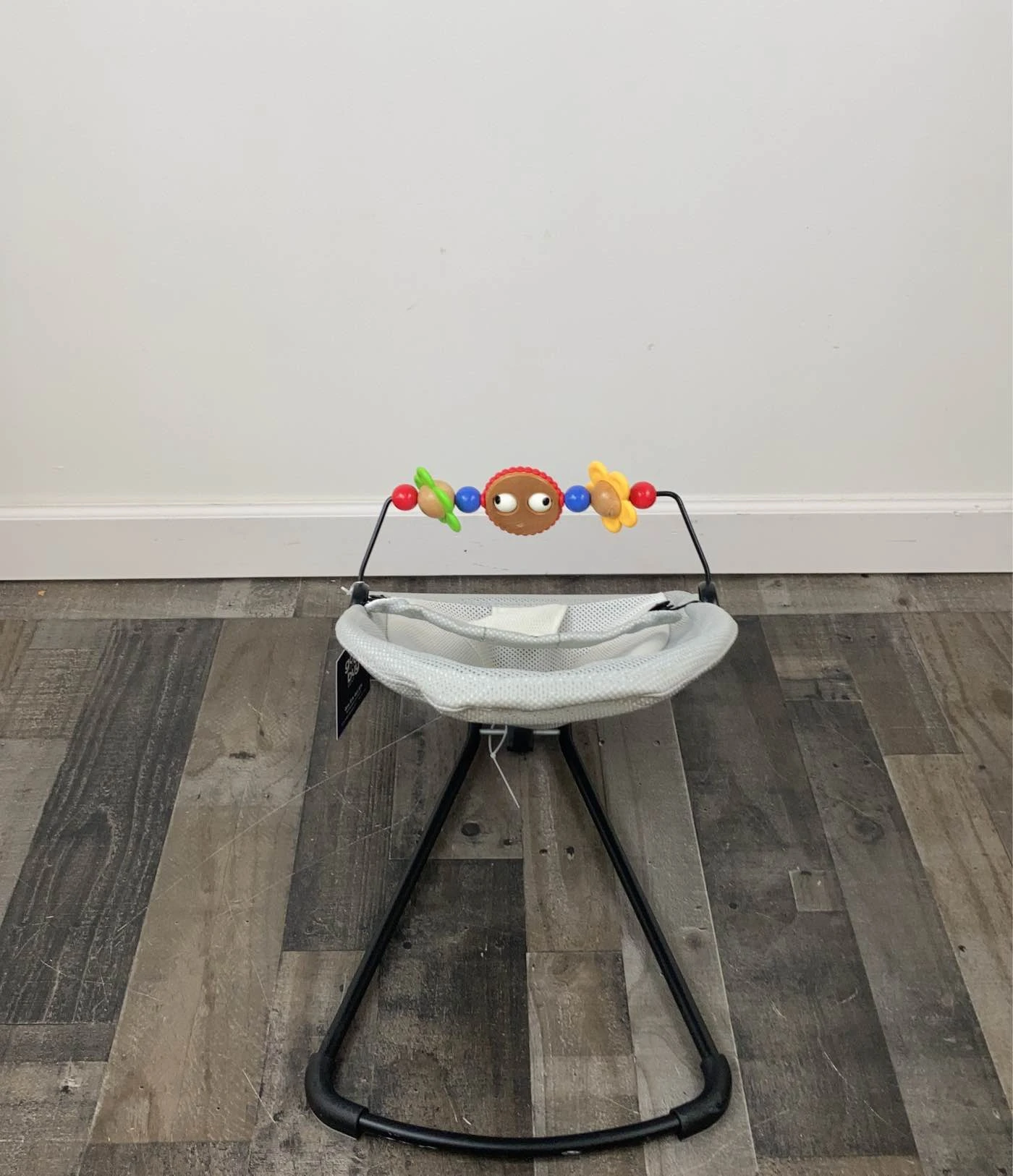 BabyBjorn Bouncer Balance, Light Gray, Black Frame, With Toy Bar 6 BabyBjorn Bouncer Balance, Light Gray, Black Frame, With Toy Bar - Image 4