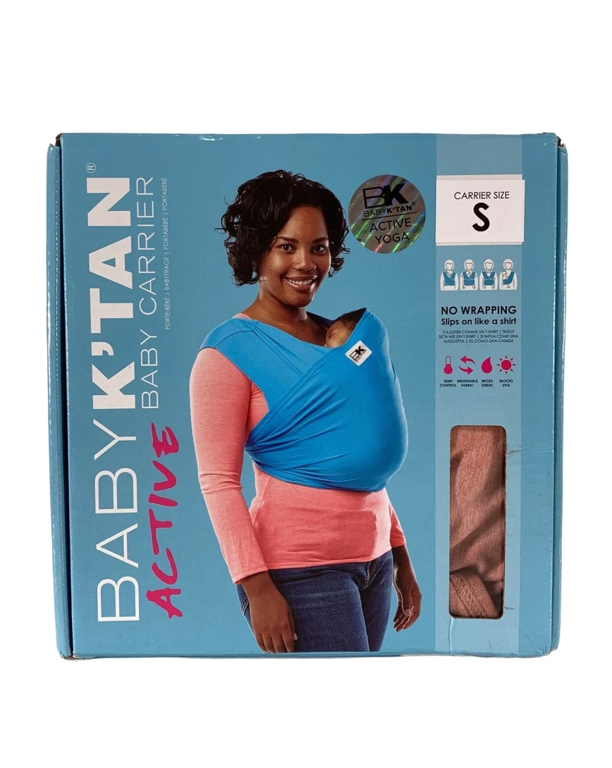 Baby K'tan Baby Carrier, Small, Active, Heather Coral 3 Baby K'tan Baby Carrier, Small, Active, Heather Coral