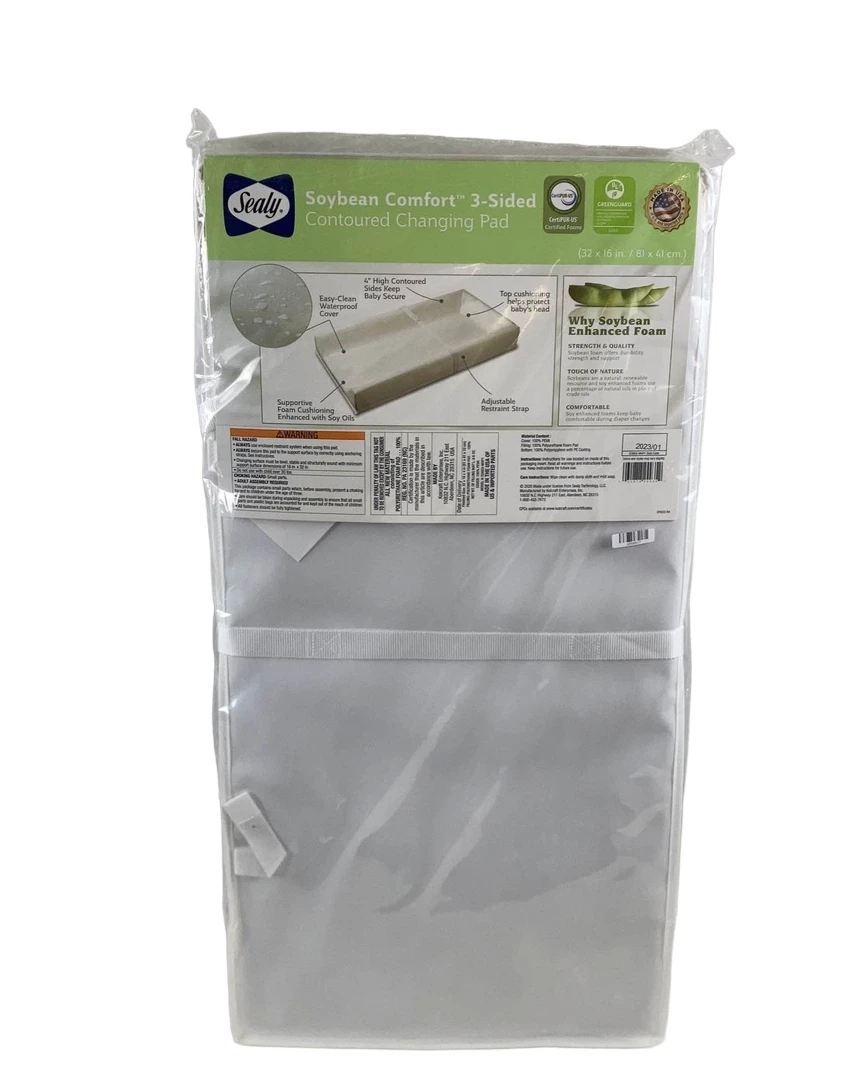 Sealy Soybean Comfort 3-Sided Contoured Changing Pad 4 Sealy Soybean Comfort 3-Sided Contoured Changing Pad - Image 2