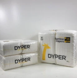 DYPER Bamboo Diaper Box, XS, 264 Count