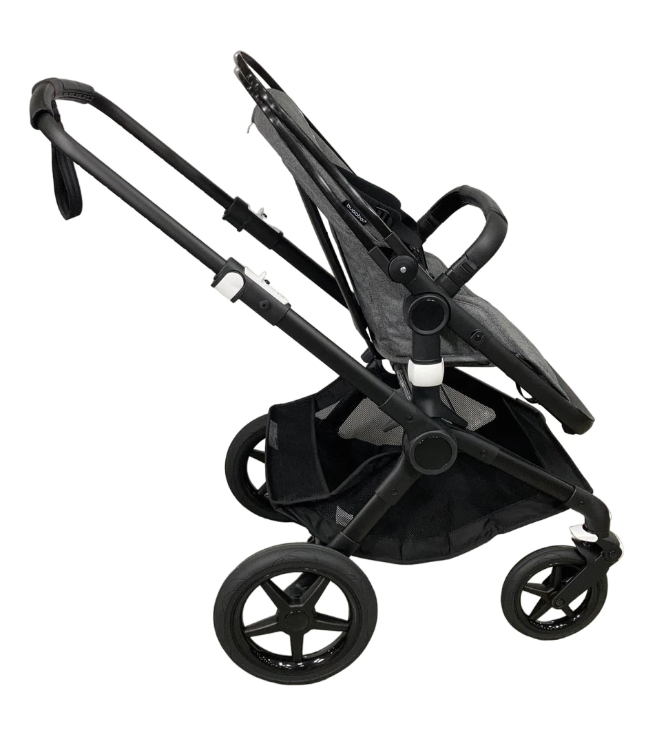 Bugaboo Fox 3 Stroller, 2021, Black, Grey Melange 4 Bugaboo Fox 3 Stroller, 2021, Black, Grey Melange - Image 2
