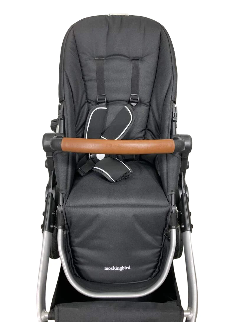Mockingbird Single To Double 2.0 Stroller, Silver With Penny Leather, 2023 7 Mockingbird Single To Double 2.0 Stroller, Silver With Penny Leather, 2023 - Image 5